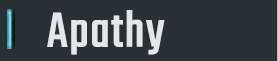 Apathy